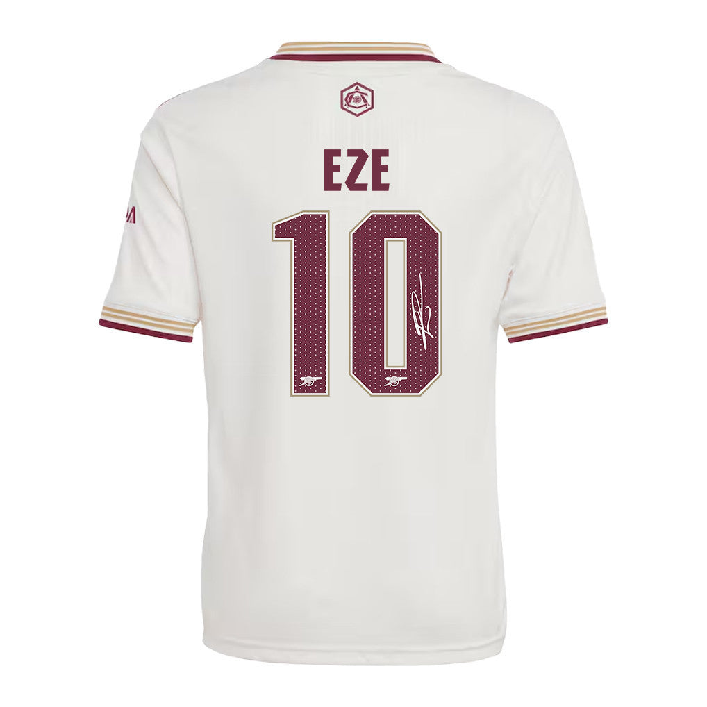 Eberechi Eze 10 Signature Arsenal 25/26 Third YOUTH Jersey - Cream