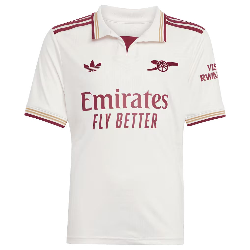 Martin Ødegaard 8 Signature Arsenal 25/26 Third YOUTH Jersey - Cream