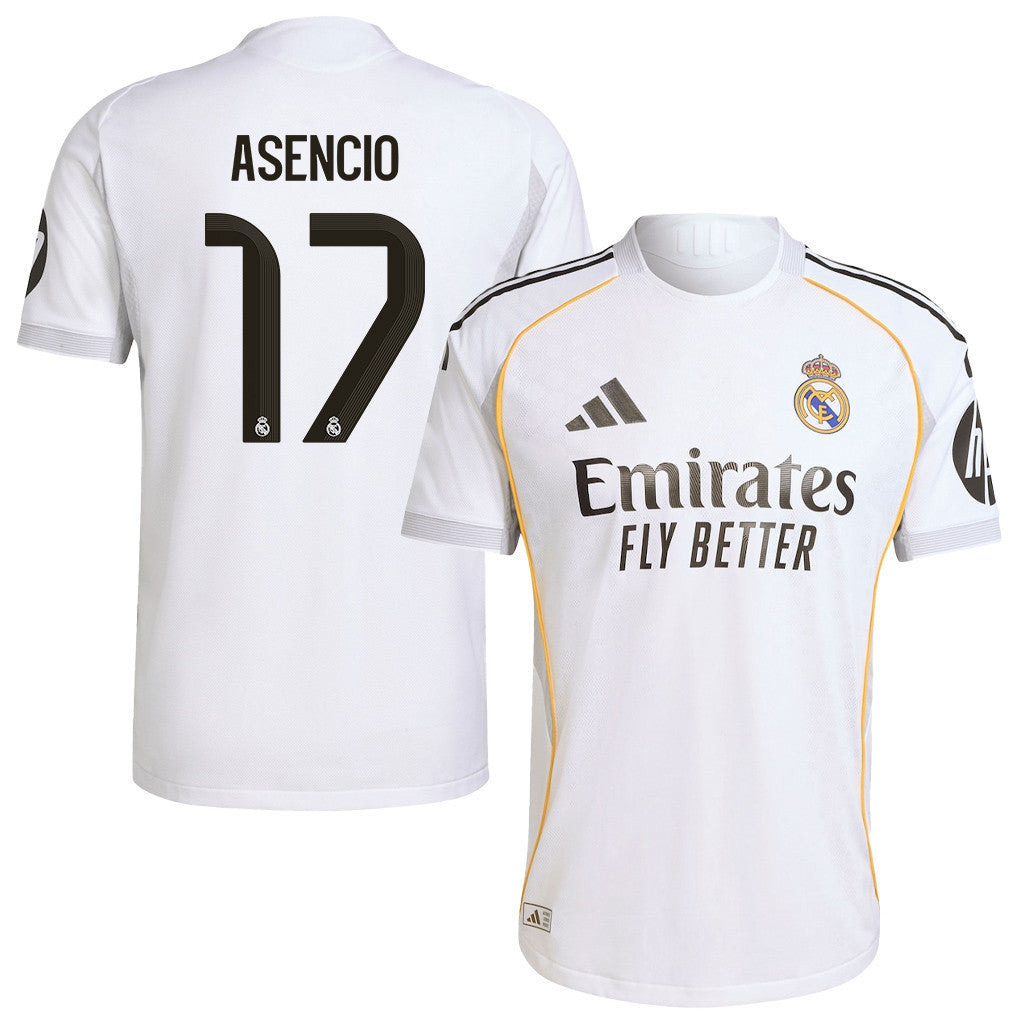 Raúl Asencio 17 Real Madrid 25/26 Home Men Jersey - White