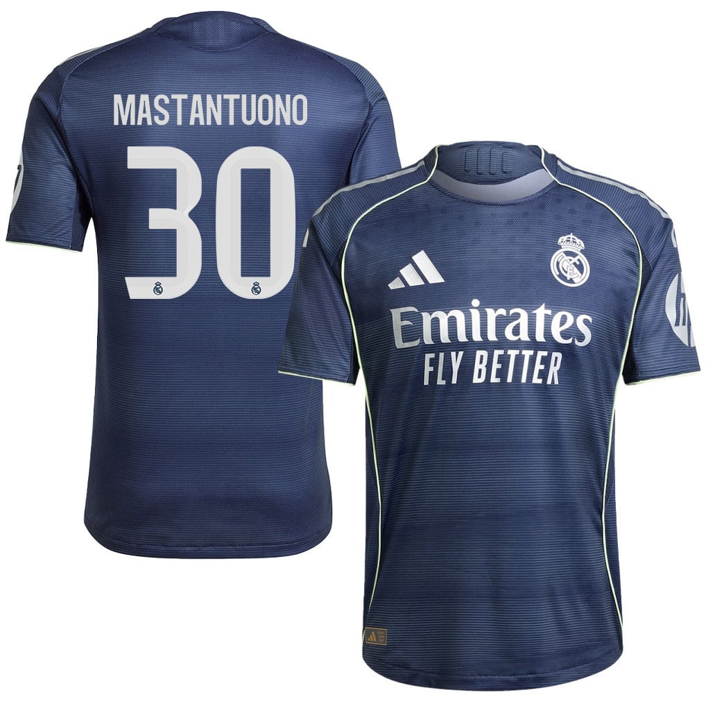 Franco Mastantuono 30 Real Madrid 25/26 Away Men Jersey - Legend Ink