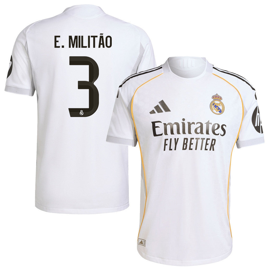 Éder Gabriel Militão 3 Real Madrid 25/26 Home Men Jersey - White