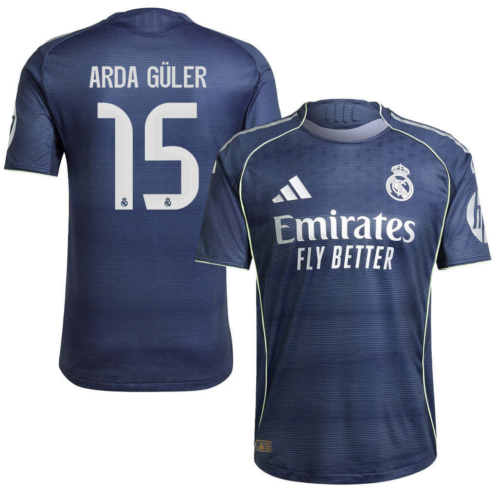 Arda Güler 15 Real Madrid 25/26 Away Men Jersey - Legend Ink