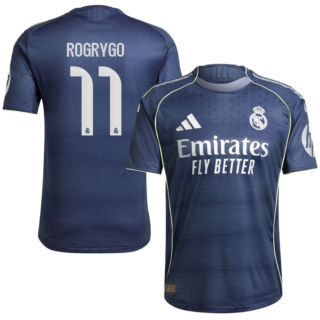 Rodrygo 11 Real Madrid 25/26 Away Men Jersey - Legend Ink
