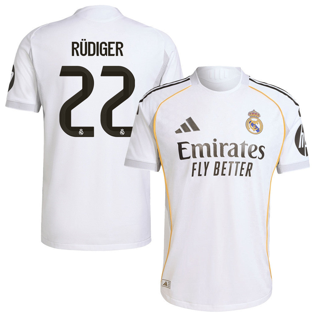 Antonio Rüdiger 22 Real Madrid 25/26 Home Men Jersey - White