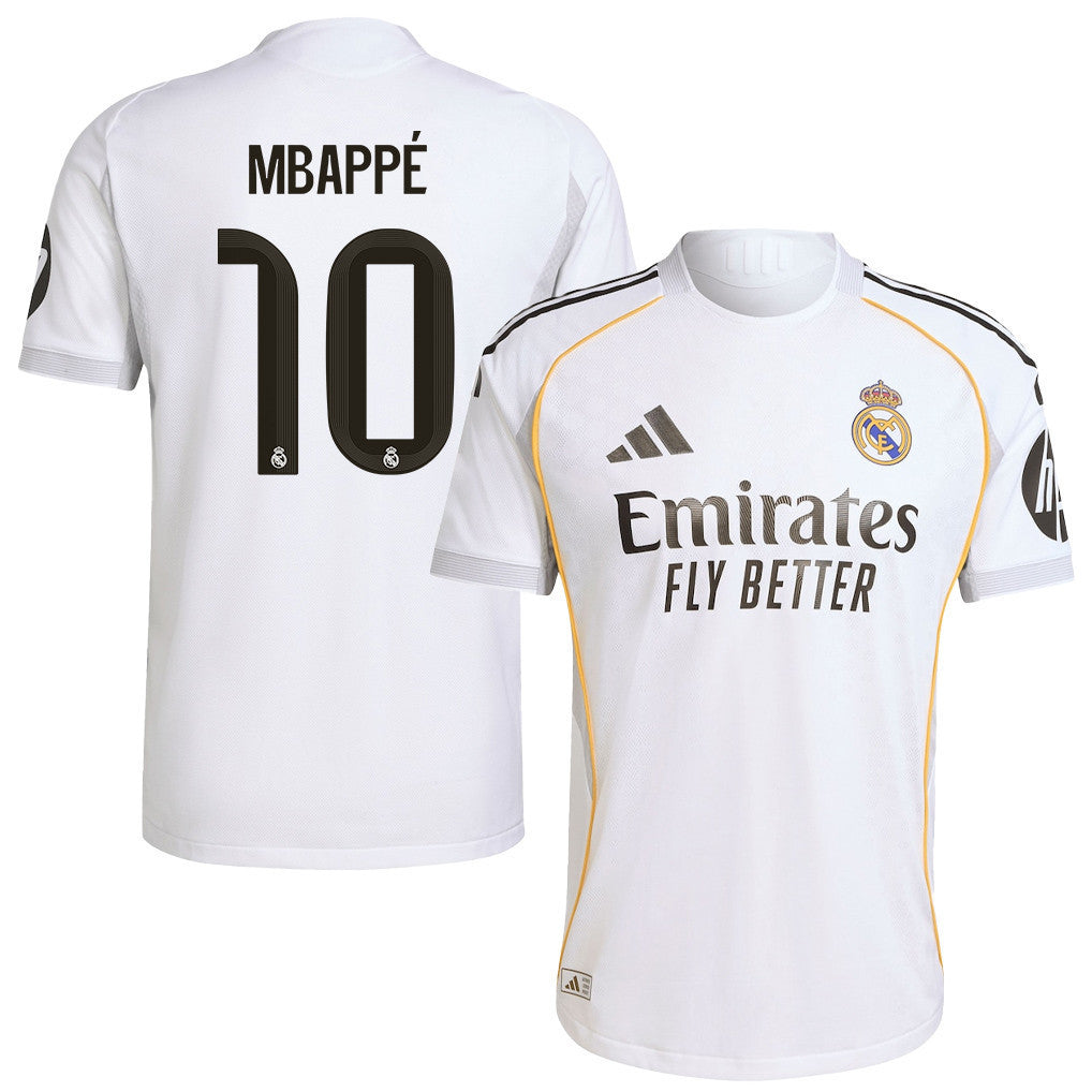 Kylian Mbappé 10 Real Madrid 25/26 Home Men Jersey - White