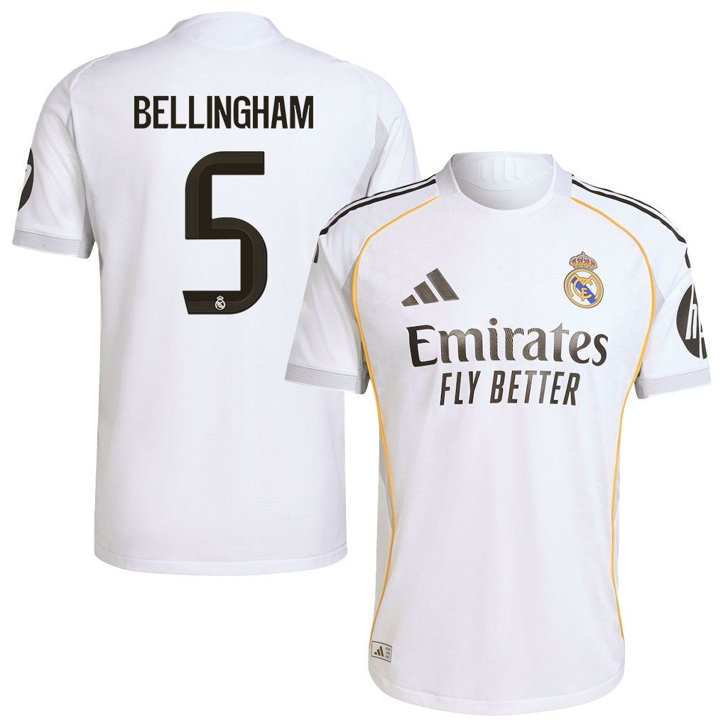 Jude Bellingham 5 Real Madrid 25/26 Home Men Jersey - White