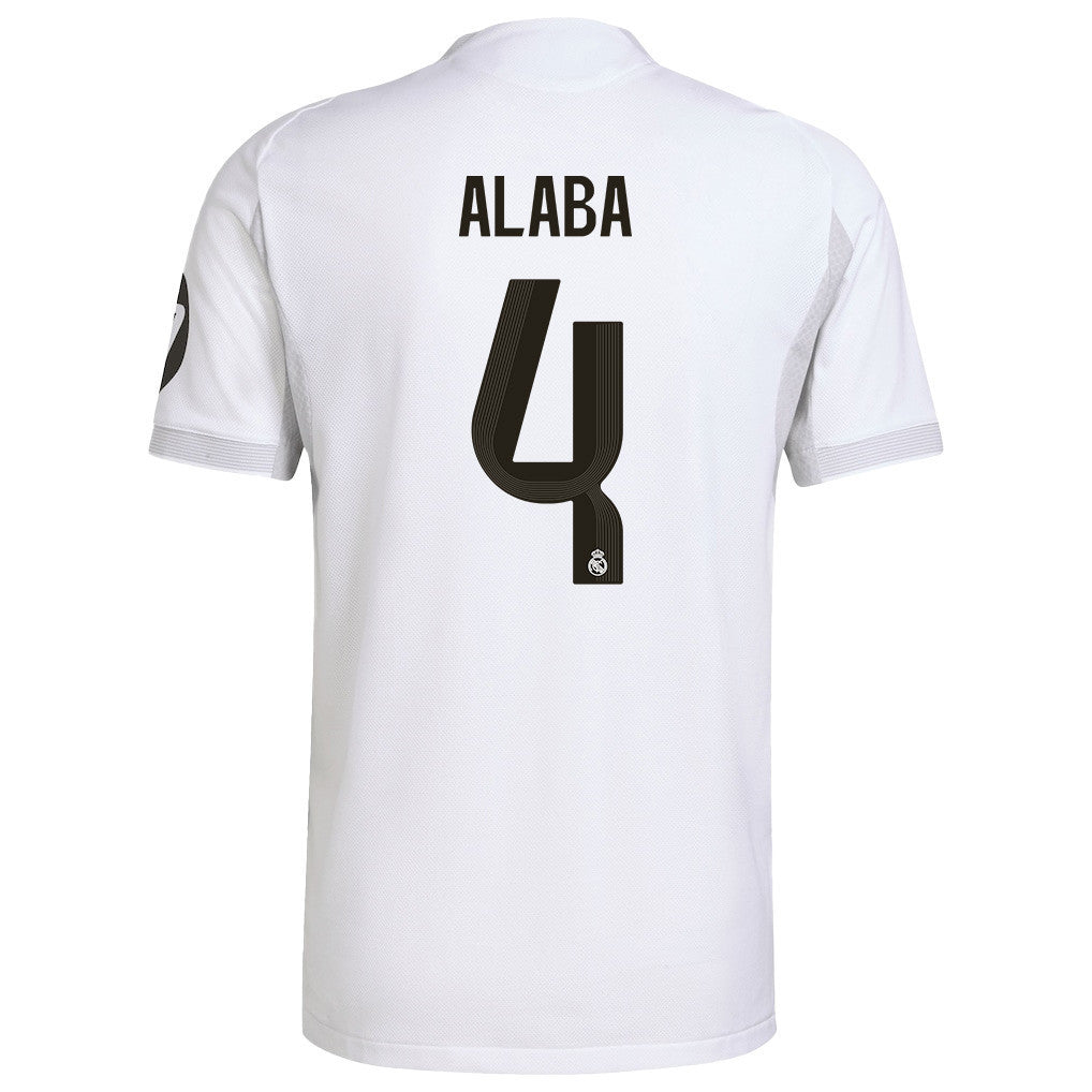 David Alaba 4 Real Madrid 25/26 Home Men Jersey - White