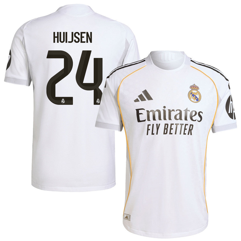 Dean Huijsen 24 Real Madrid 25/26 Home Men Jersey - White