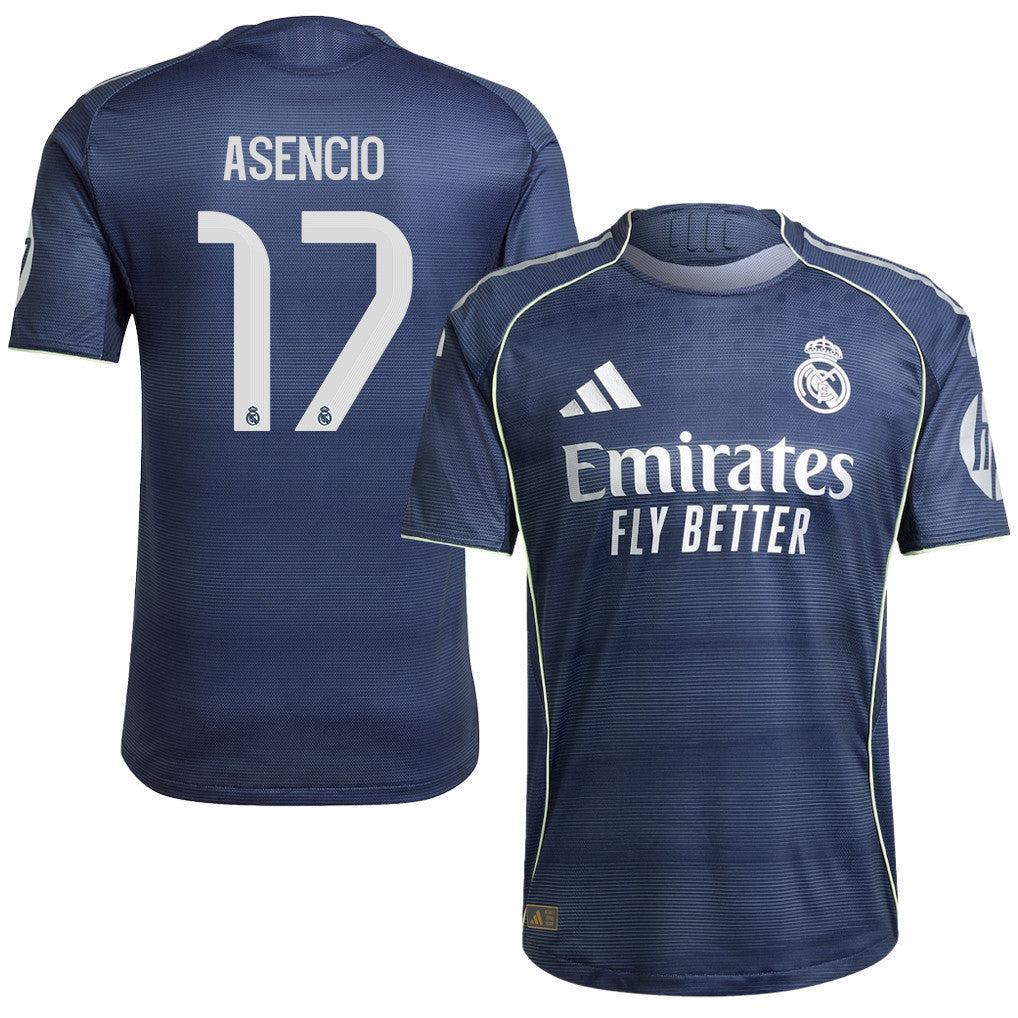 Raúl Asencio 17 Real Madrid 25/26 Away Men Jersey - Legend Ink