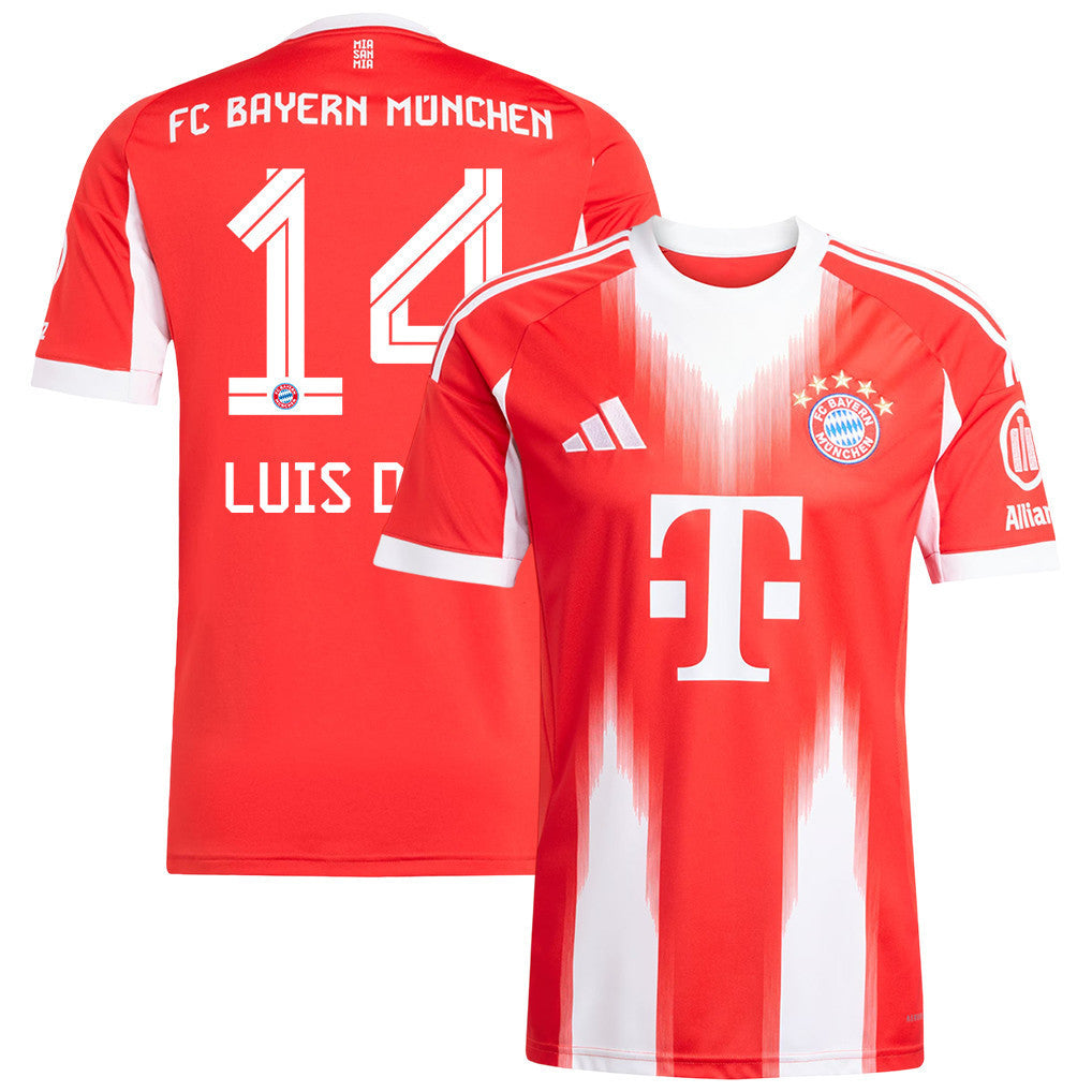 Luis Díaz 14 Bayern Munich 25/26 Home Men Jersey - Red