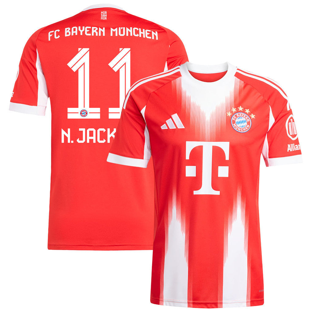 Nicolas Jackson 11 Bayern Munich 25/26 Home Men Jersey - Red