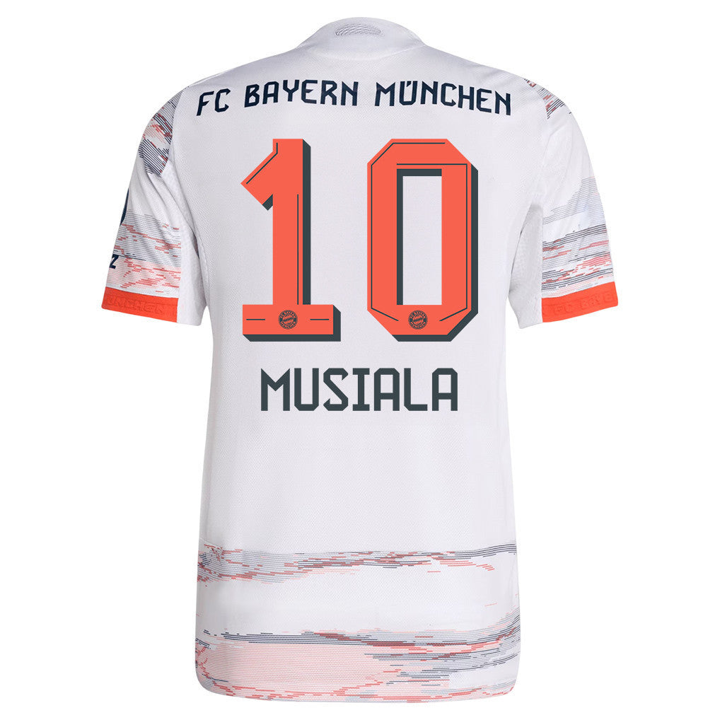 Jamal Musiala 10 Bayern Munich 25/26 Away Men Jersey - White
