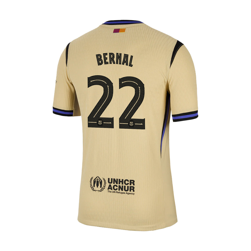 Marc Bernal 22 Barcelona 25/26 Away Men Jersey - Yellow