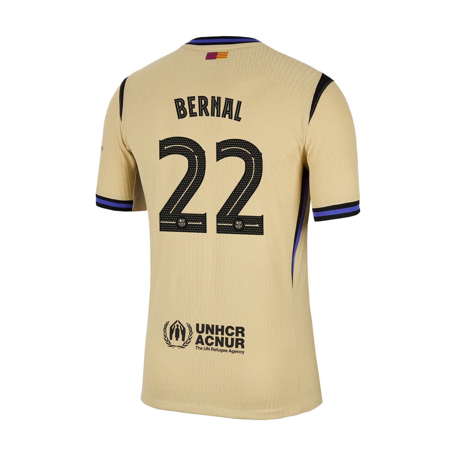 Marc Bernal 22 Barcelona 25/26 Away Men Jersey - Yellow
