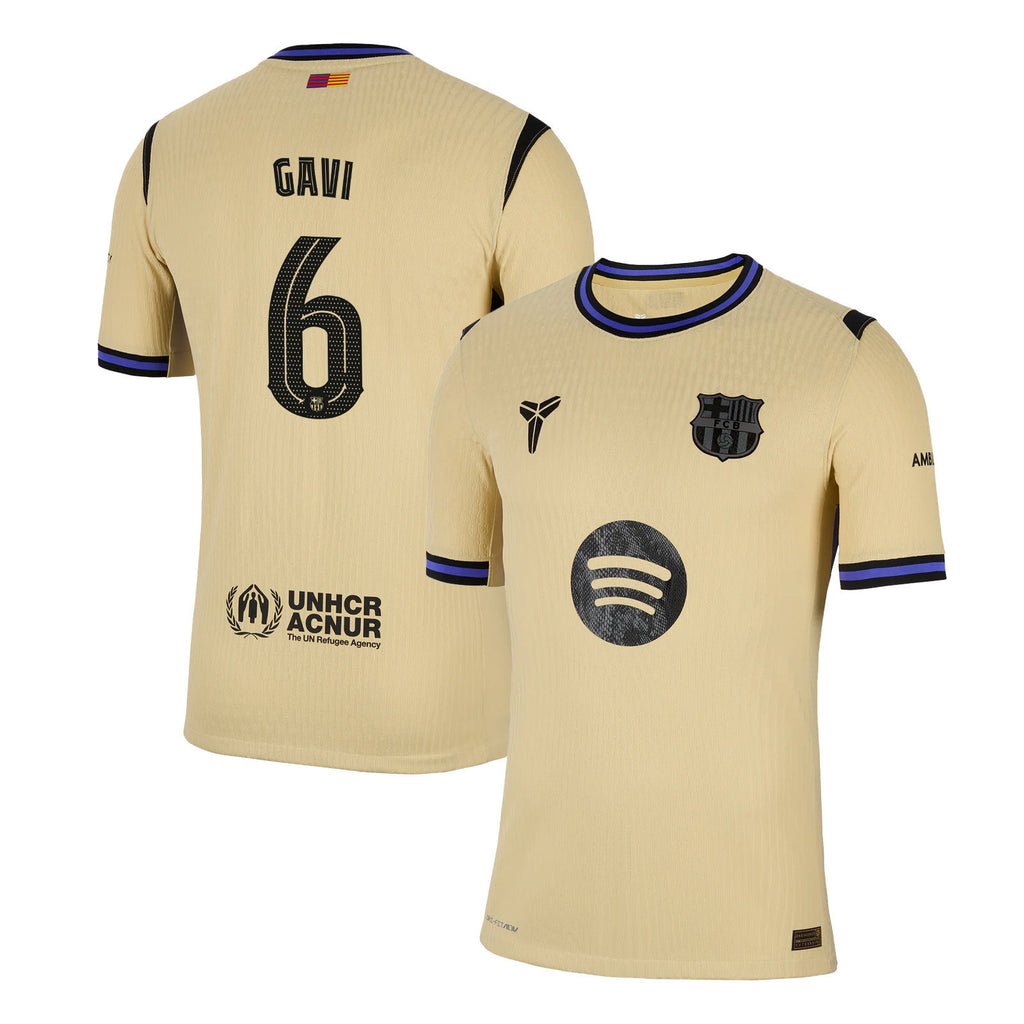 Gavi 6 Barcelona 25/26 Away Men Jersey - Yellow