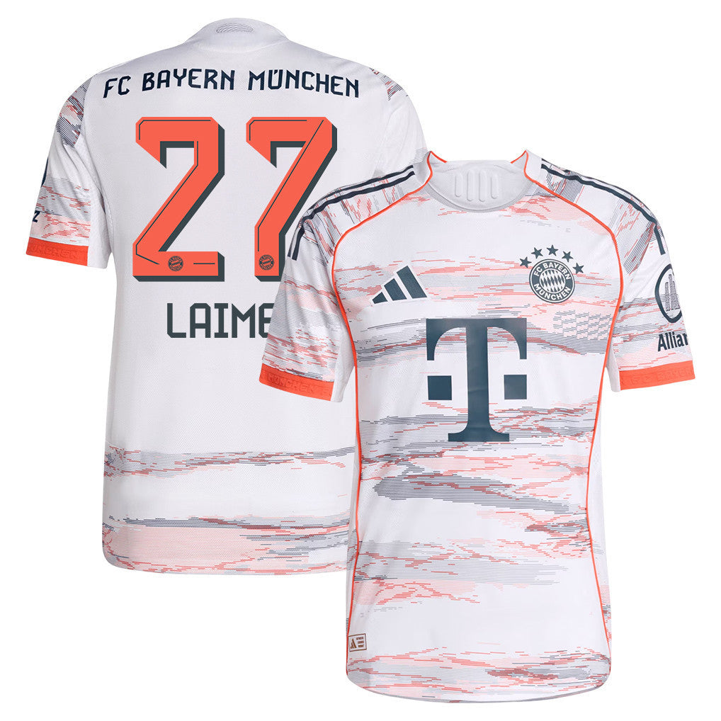Konrad Laimer 27 Bayern Munich 25/26 Away Men Jersey - White