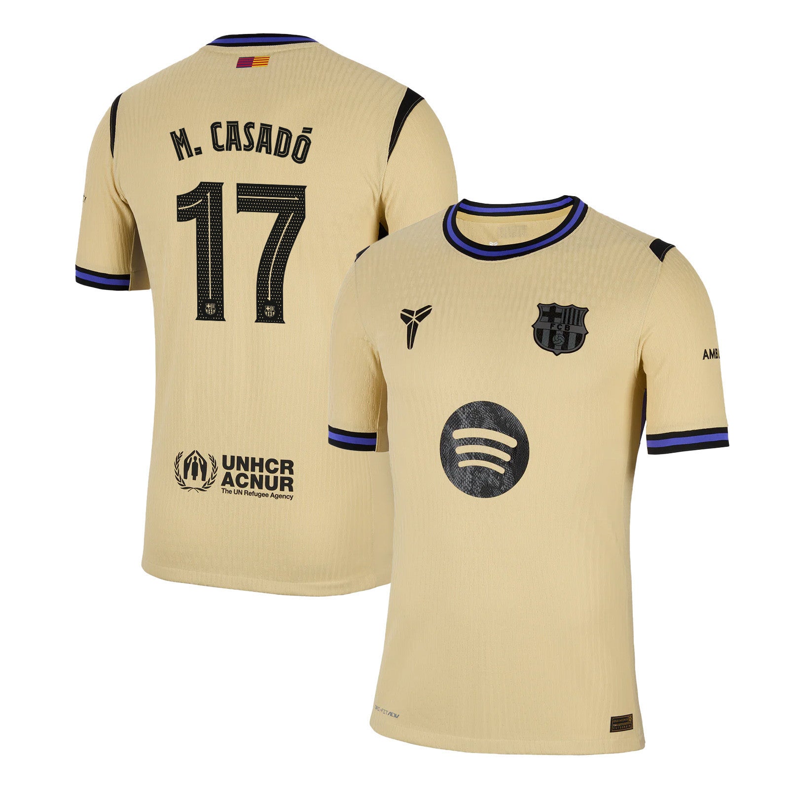 M. Casadó 17 Barcelona 25/26 Away Men Jersey - Yellow