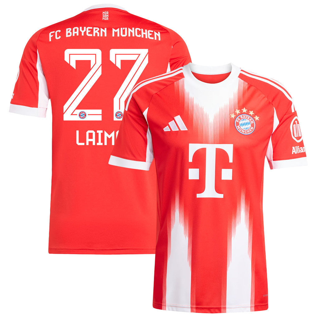 Konrad Laimer 27 Bayern Munich 25/26 Home Men Jersey - Red