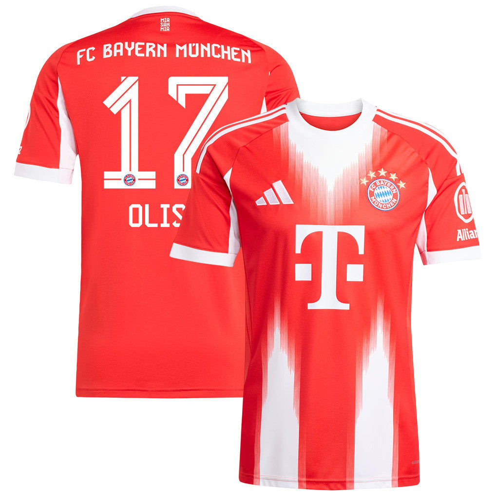 Michael Olise 17 Bayern Munich 25/26 Home Men Jersey - Red