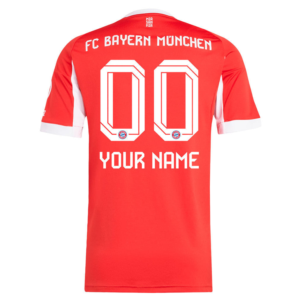 Bayern Munich 25/26 Personalized Home Men Jersey - Red