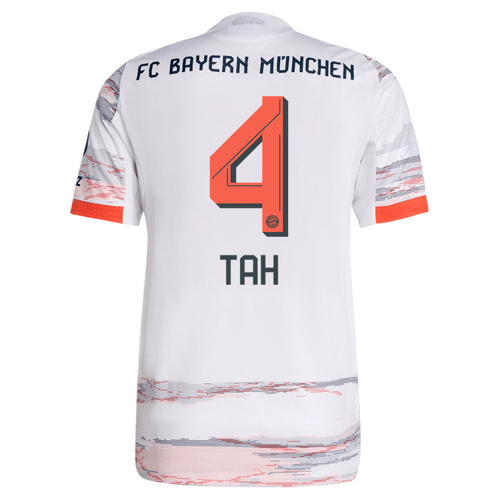 Jonathan Tah 4 Bayern Munich 25/26 Away Men Jersey - White