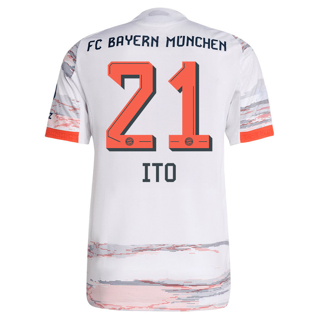 Hiroki Ito 21 Bayern Munich 25/26 Away Men Jersey - White