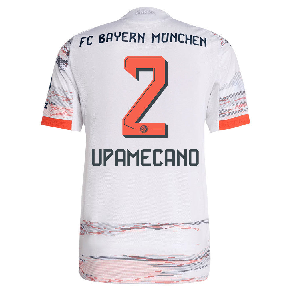 Dayot Upamecano 2 Bayern Munich 25/26 Away Men Jersey - White