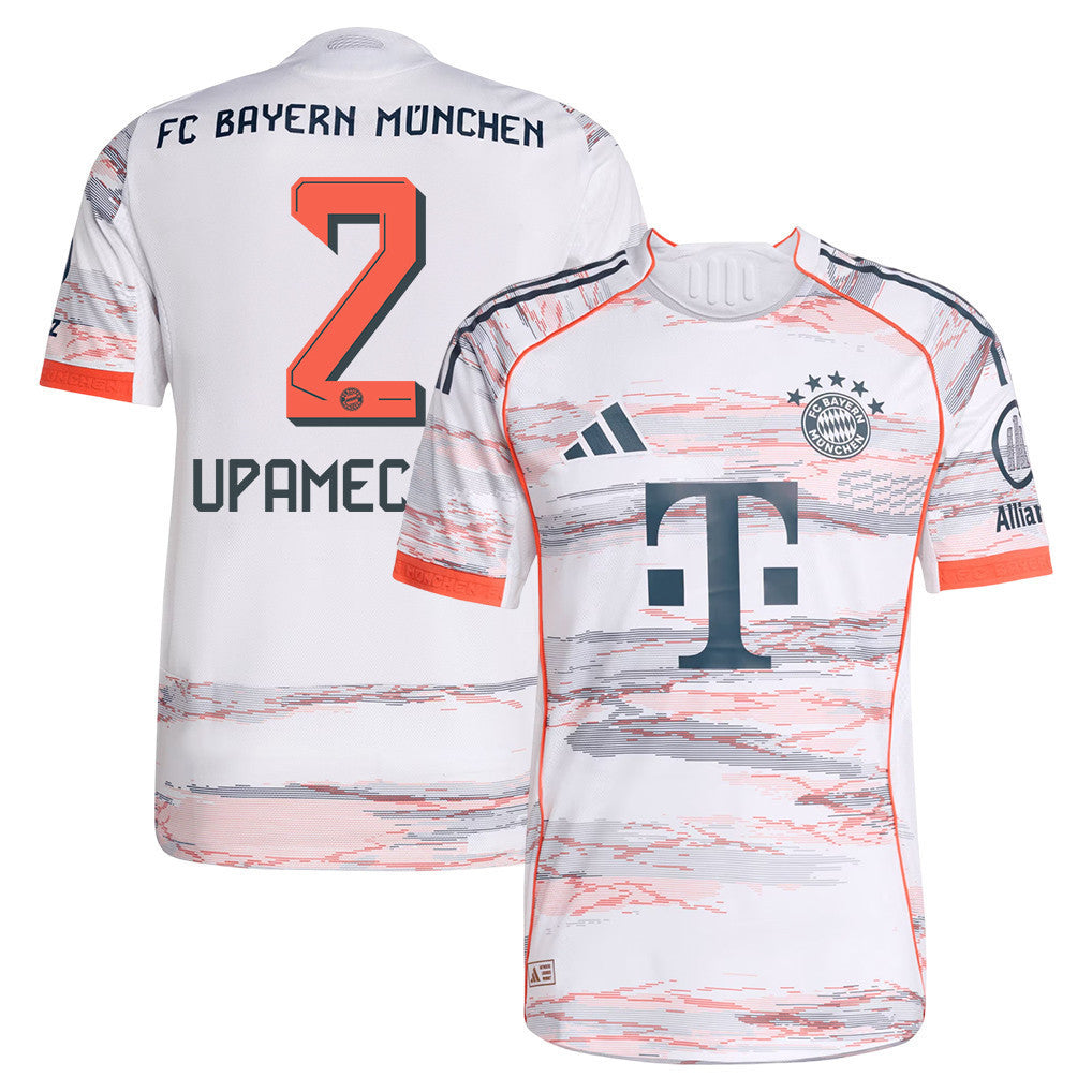 Dayot Upamecano 2 Bayern Munich 25/26 Away Men Jersey - White