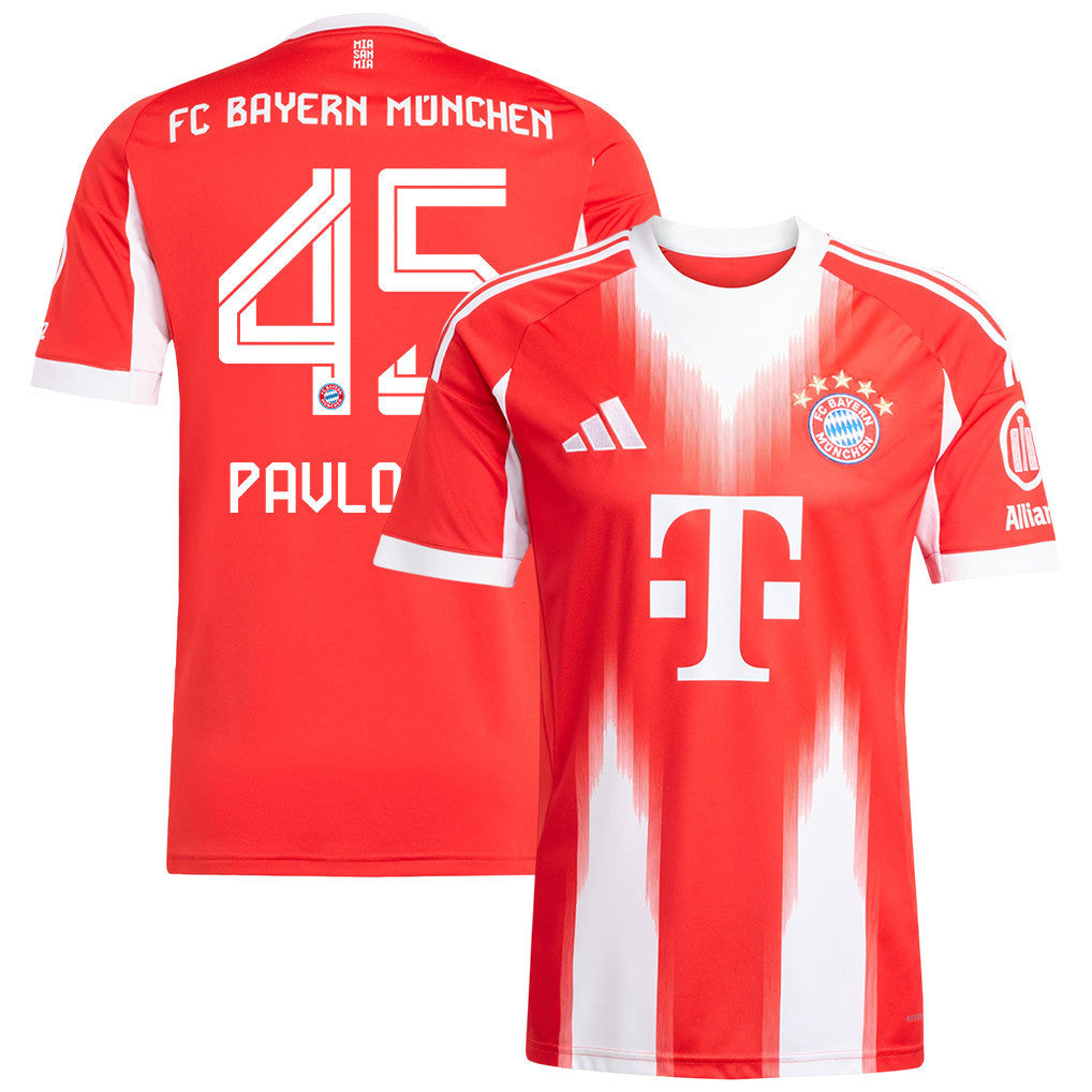 Aleksandar Pavlović 45 Bayern Munich 25/26 Home Men Jersey - Red