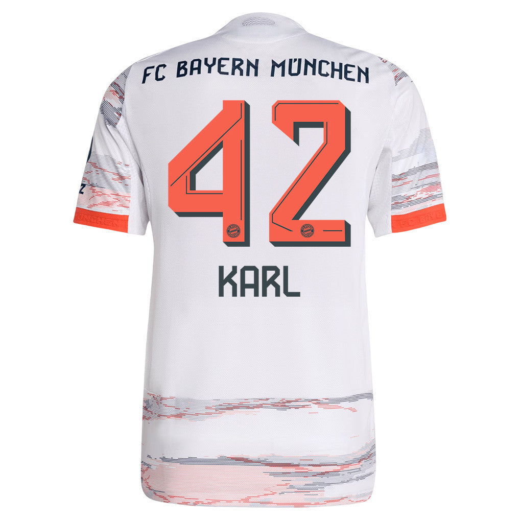 Lennart Karl 42 Bayern Munich 25/26 Away Men Jersey - White