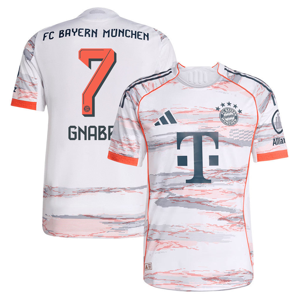Serge Gnabry 7 Bayern Munich 25/26 Away Men Jersey - White