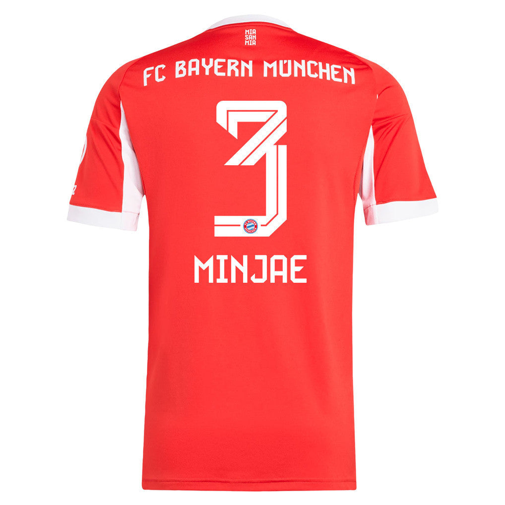 Minjae Kim 3 Bayern Munich 25/26 Home Men Jersey - Red