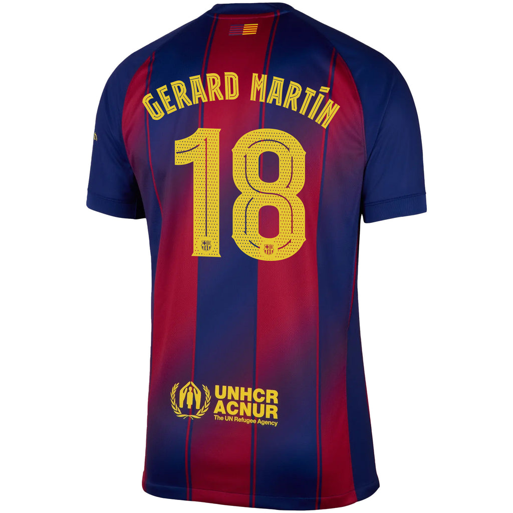 Gerard Martín 18 Barcelona 25/26 Home Men Jersey - Red/Blue