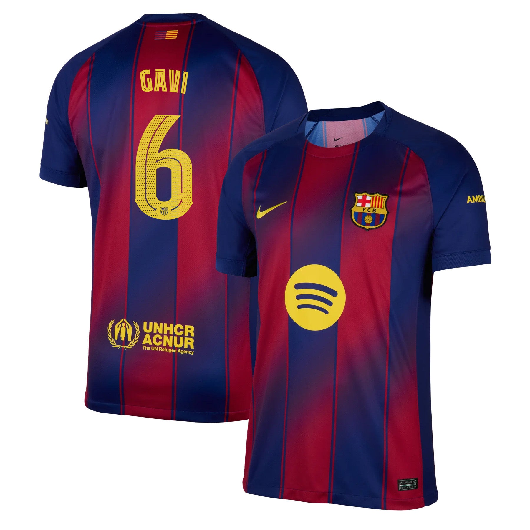 Gavi 6 Barcelona 25/26 Home Men Jersey - Red/Blue