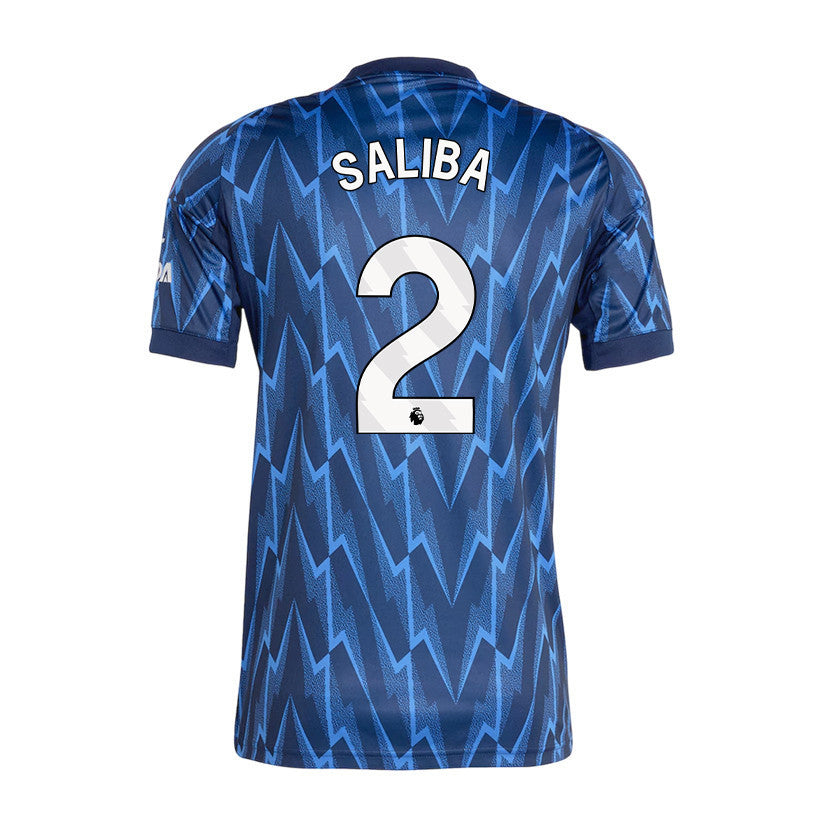 William Saliba 2 Arsenal 25/26 Away Men Jersey - Navy Blue