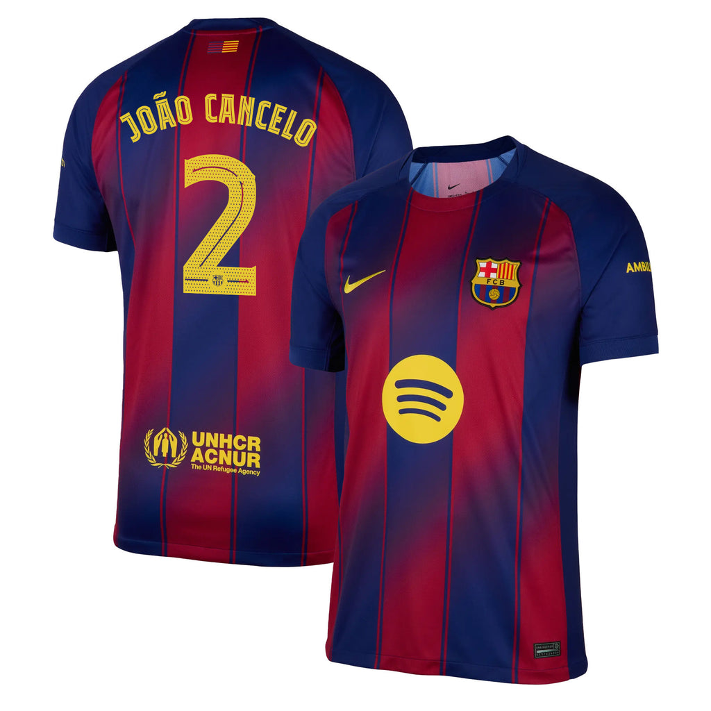 João Cancelo 2 Barcelona 25/26 Home Men Jersey - Red/Blue