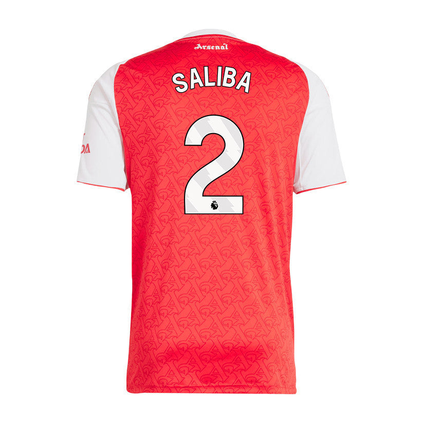 William Saliba 2 Arsenal 25/26 Home Men Jersey - Red/White