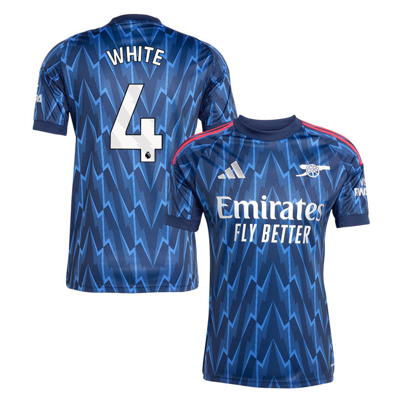 Ben White 4 Arsenal 25/26 Away Men Jersey - Navy Blue