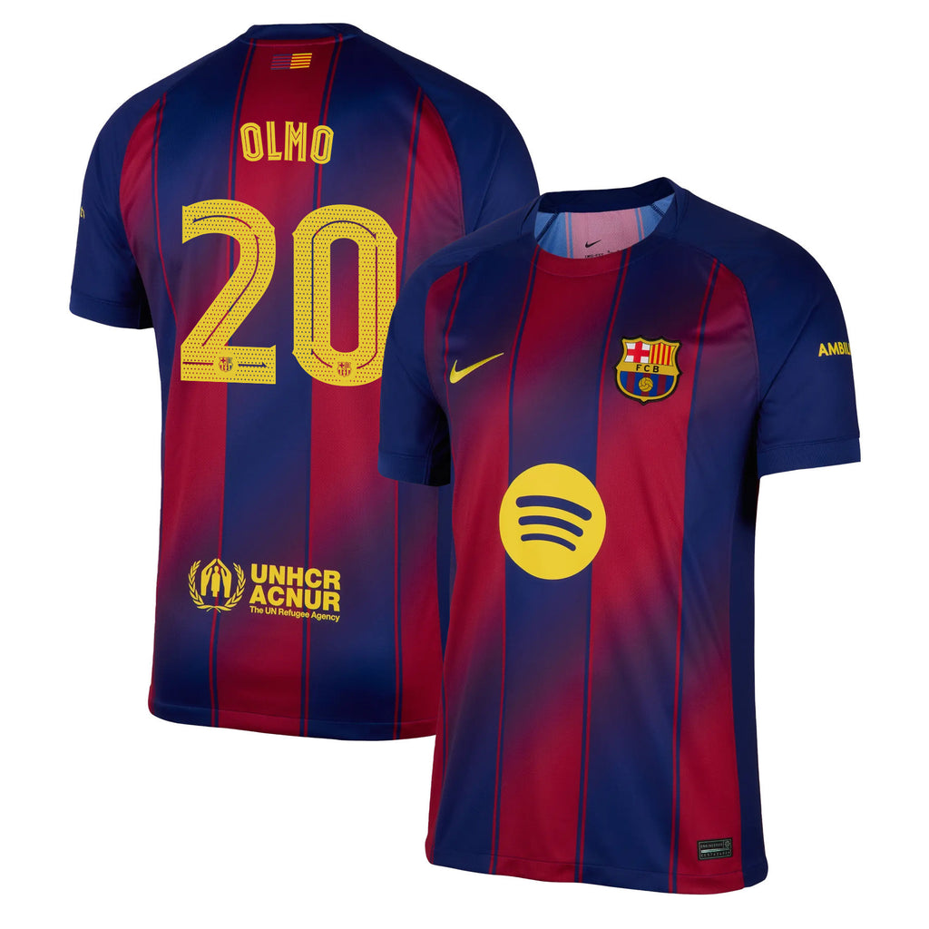 Dani Olmo 20 Barcelona 25/26 Home Men Jersey - Red/Blue