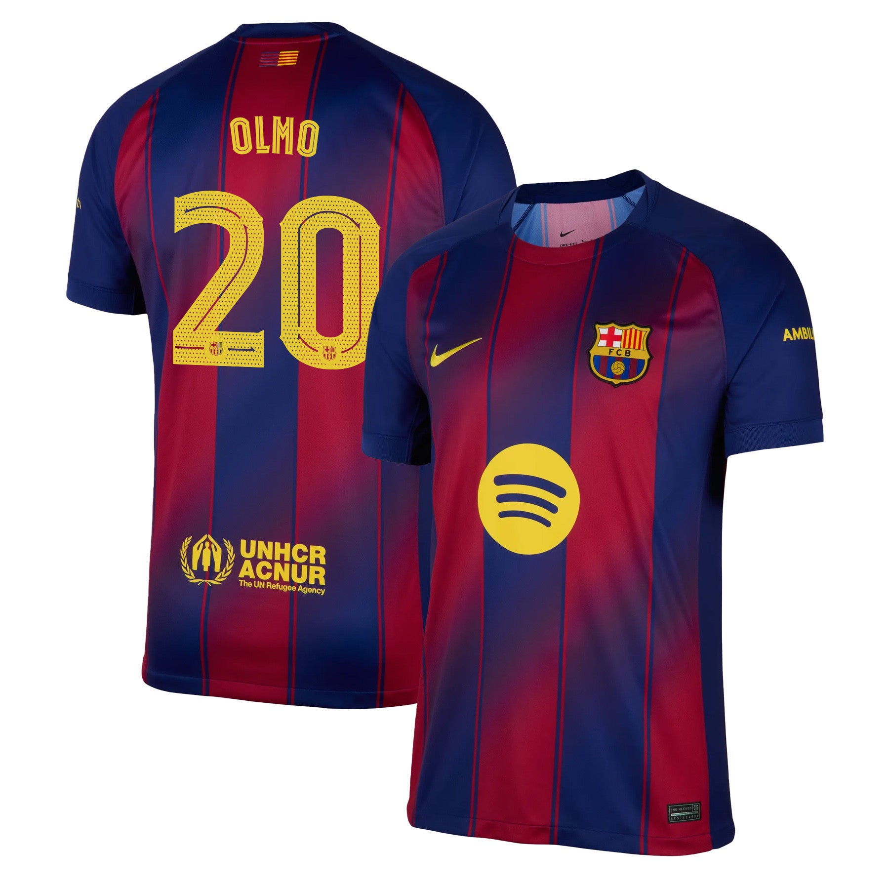 Dani Olmo 20 Barcelona 25/26 Home Men Jersey - Red/Blue
