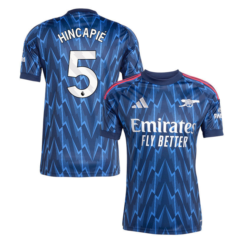 Piero Hincapié 5 Arsenal 25/26 Away Men Jersey - Navy Blue