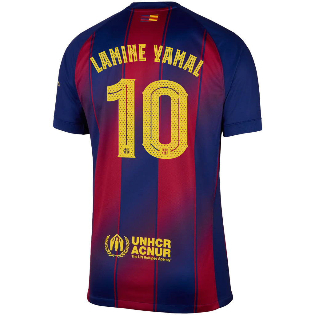 Lamine Yamal 10 Barcelona 25/26 Home Men Jersey - Red/Blue