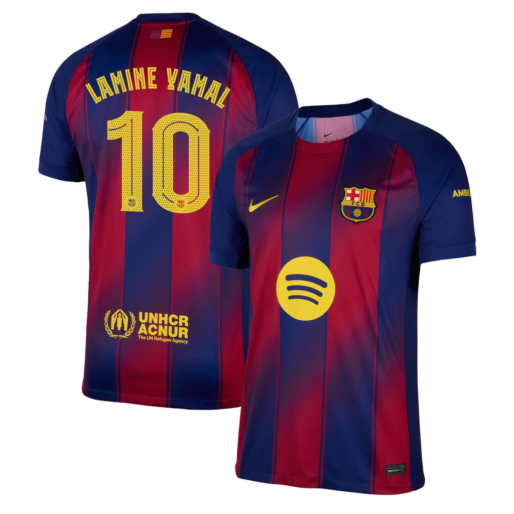 Lamine Yamal 10 Barcelona 25/26 Home Men Jersey - Red/Blue
