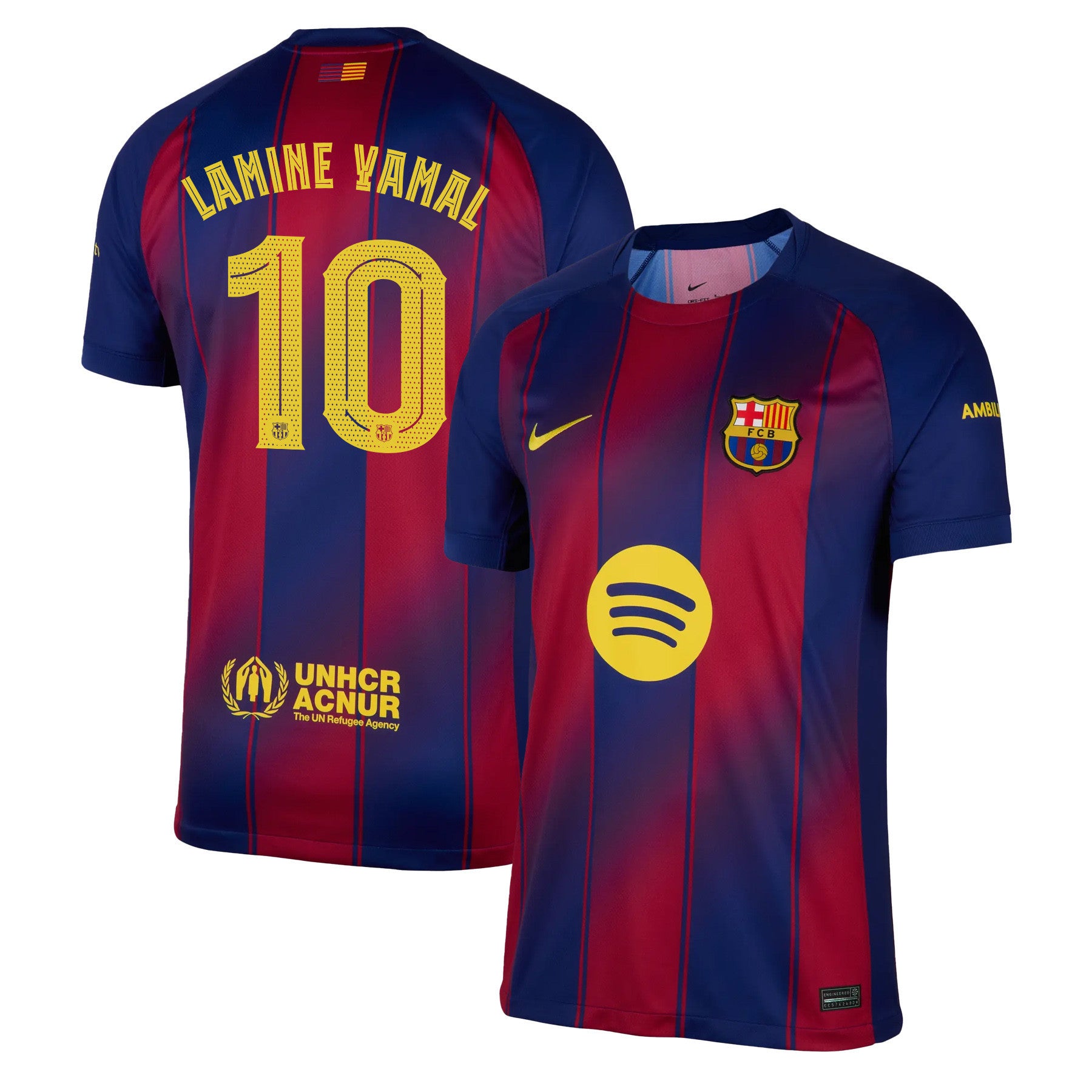Lamine Yamal 10 Barcelona 25/26 Home Men Jersey - Red/Blue