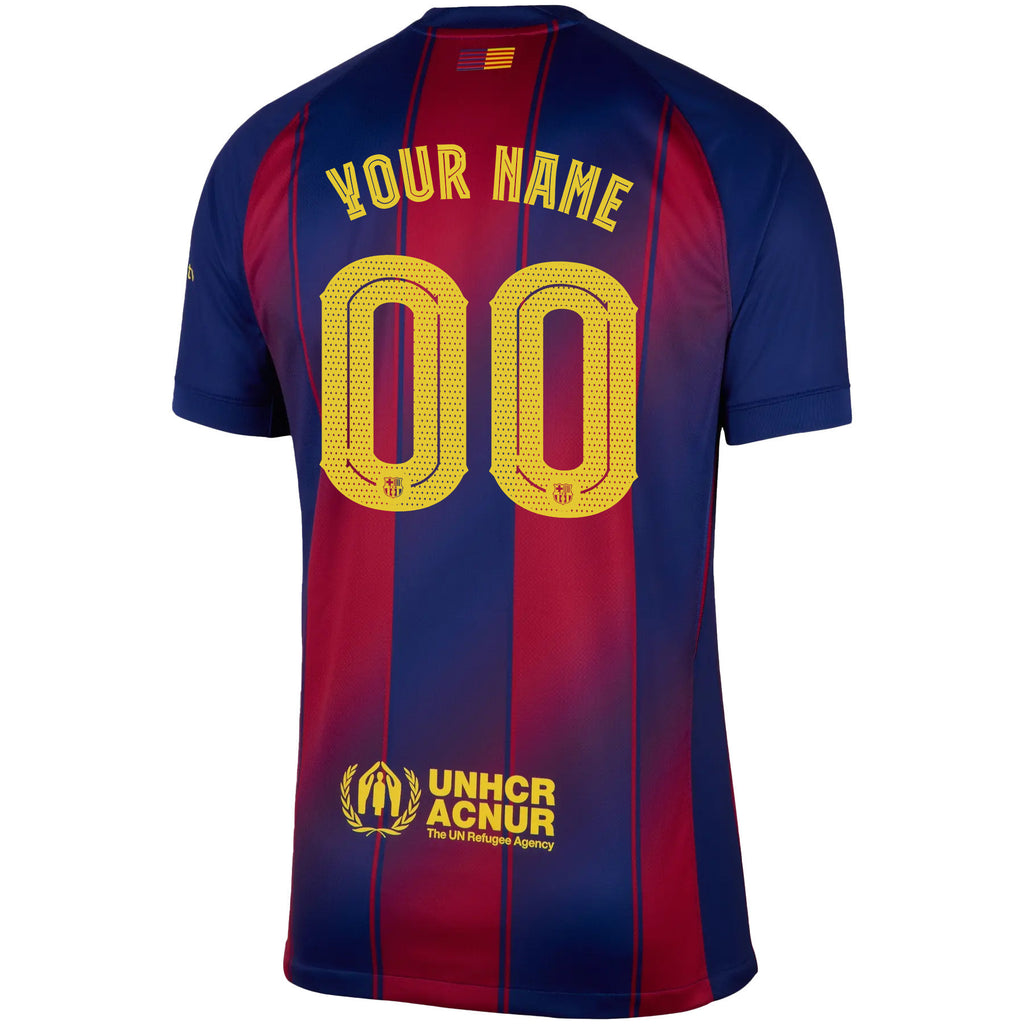 Barcelona 25/26 Personalized Home Men Jersey - Red/Blue