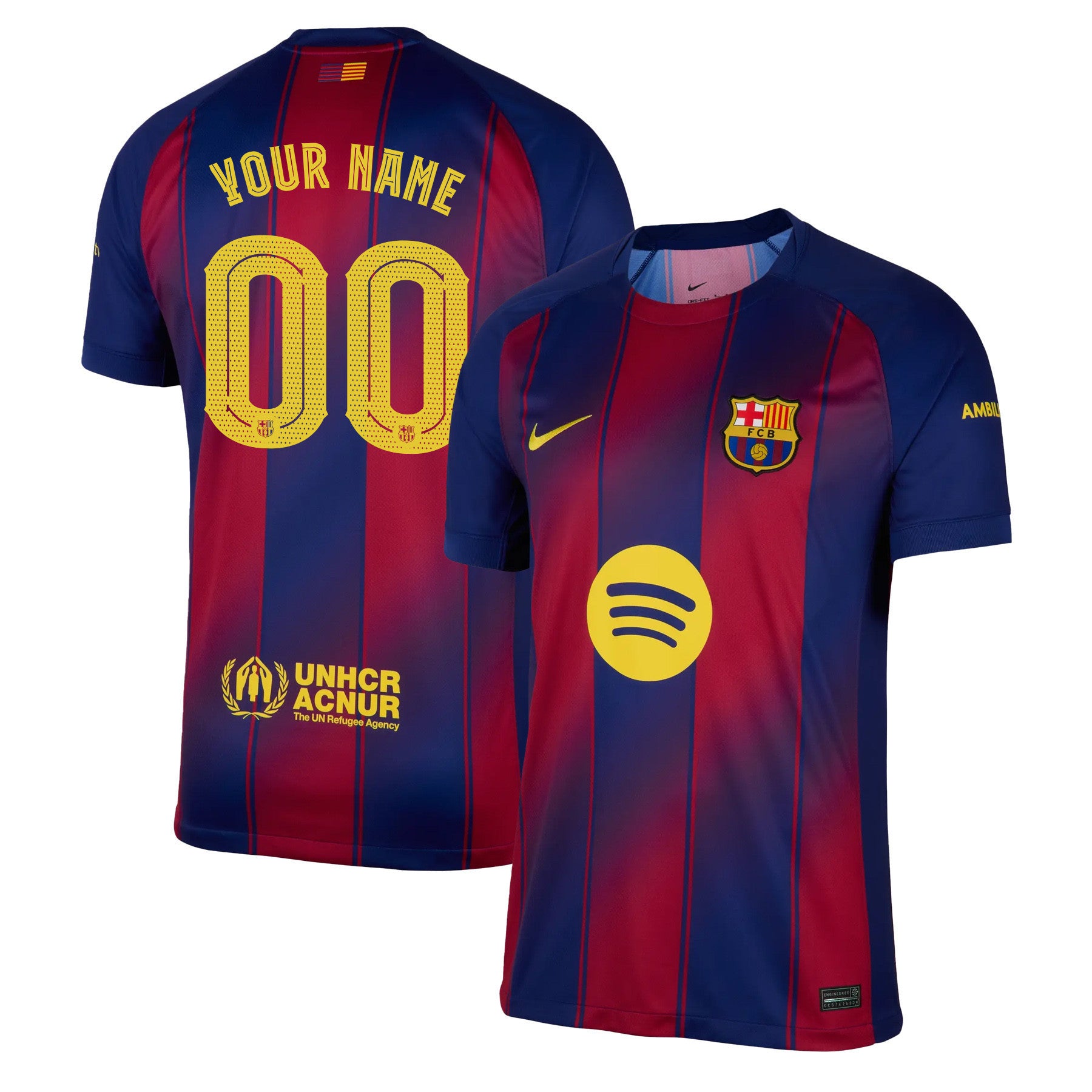 Barcelona 25/26 Personalized Home Men Jersey - Red/Blue