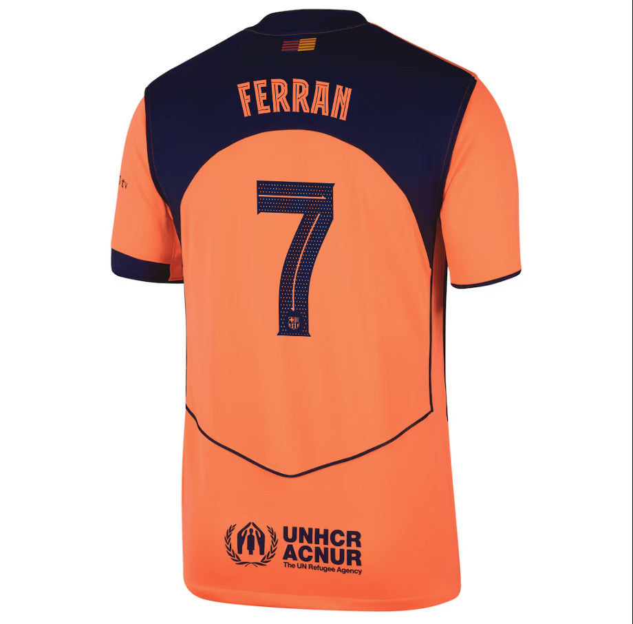 Ferran Torres 7 Barcelona 25/26 Third Men Jersey - Orange