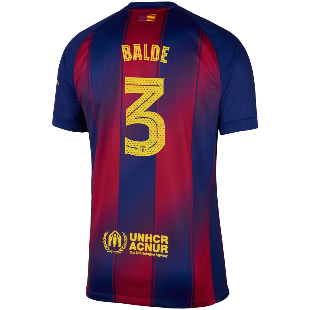 Alejandro Balde 3 Barcelona 25/26 Home Men Jersey - Red/Blue