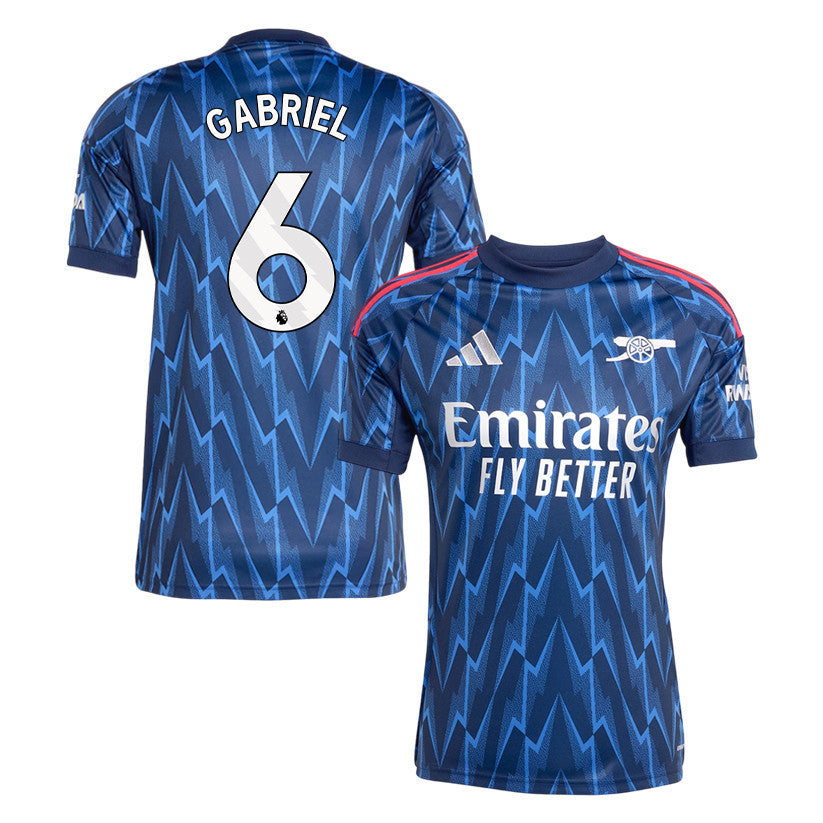Gabriel 6 Arsenal 25/26 Away Men Jersey - Navy Blue