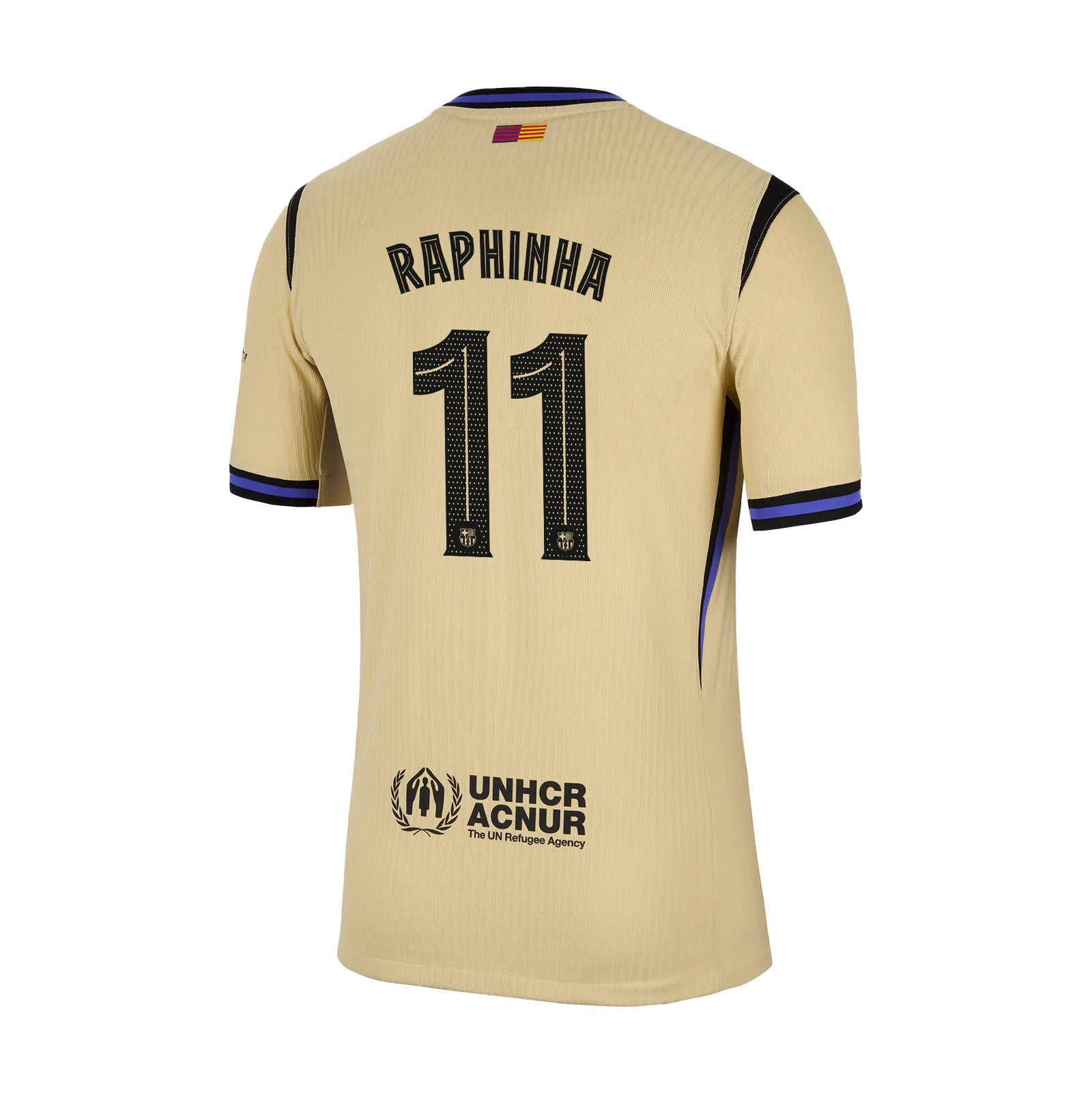 Raphinha 11 Barcelona 25/26 Away Men Jersey - Yellow